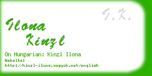 ilona kinzl business card